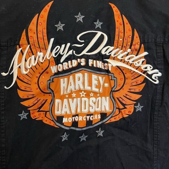 Womens Harley Davidson button down work shirt. - Picture 5 of 9